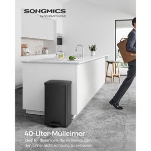 Produktbild für Mülleimer Songmics LTB540B4002 , schwarz