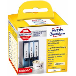 Dymo-Etiketten Zweckform für Dymo 99018, weiß