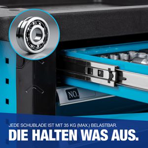 Produktbild für Werkzeugwagen NTG WZW.3060-220, bestückt