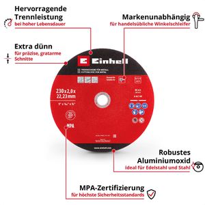 Produktbild für Trennscheibe Einhell 711523, Bohrungs-Ø 22,23 mm