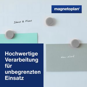 Produktbild für Magnete Magnetoplan Ergo Medium, grau