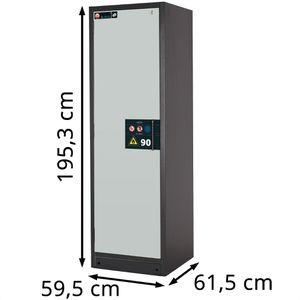 Produktbild für Gefahrstoffschrank asecos Q-Classic 90, 30088, mit 4 Auszügen