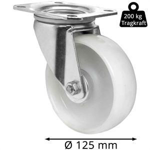 Produktbild für Schwerlastrolle CASCOO Serie N0N0, Lenkrolle