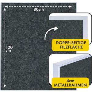 Produktbild für Moderationstafel Floordirekt GIANT, mit Rollen