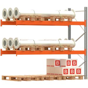 Anbauregal Regalwerk ARTUS, für 9 Paletten