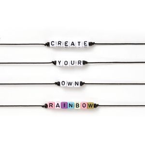 Produktbild für Bastelset Folia Buchstaben-Perlen, bunt