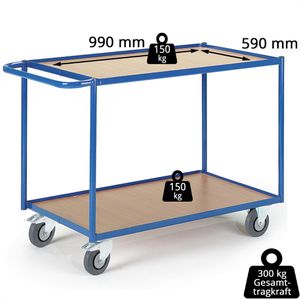 Produktbild für Tischwagen Rollcart 08-7424, aus Metall &amp; Holz
