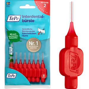 Interdentalbürsten TePe Original Rot, ISO-Größe 2