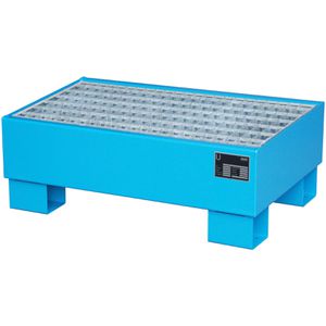 Auffangwanne BAUER AW 60-1/M, blau, aus Stahl