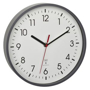 Produktbild für Wanduhr TFA 60.3550.10, Kunststoff, analog, Funkuhr