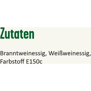 Produktbild für Tafelessig Kühne Weinwürzig, Branntwein- &amp; Weißwein, 5% Säure