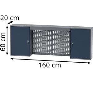 Produktbild für Werkzeugschrank Küpper 70403, aus Metall, grau / blau