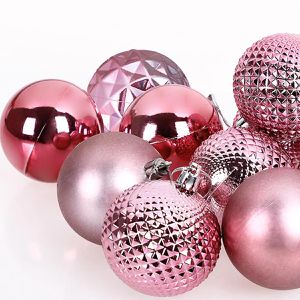 Produktbild für Weihnachtskugeln Deuba 107512, rosa