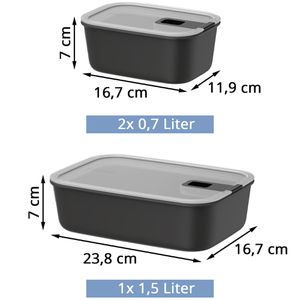 Produktbild für Frischhaltedose Mepal EasyClip, aus Kunststoff