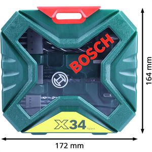Produktbild für Bohrer-Bit-Set Bosch X-Line Classic, 2607010608