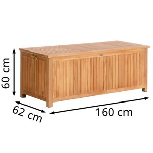 Produktbild für Gartenbox CLP Odessa, aus Teakholz