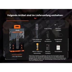 Produktbild für Taschenlampe Fenix PD36R V2, LED, aufladbar