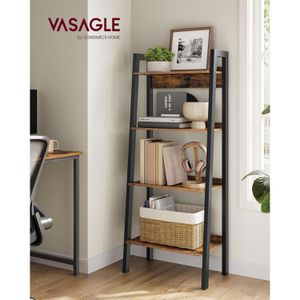 Produktbild für Bücherregal Vasagle LLS054X01, schwarz / vintage braun