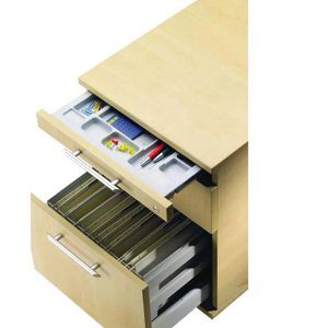 Produktbild für Rollcontainer Hammerbacher Solid TC20, aus Holz, lichtgrau