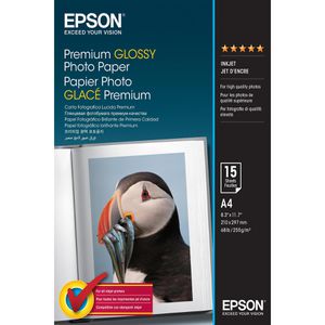 Fotopapier Epson S042155 Premium Glossy, für Inkjet, A4