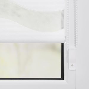 Produktbild für Rollo Lichtblick Welle, Klemmfix, weiß