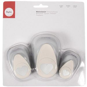 Produktbild für Motivstanzer Rayher 69102000 Herzen, 3er Set