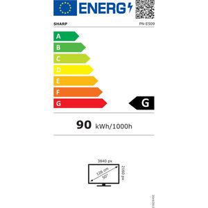 Produktbild für Digital-Signage Sharp MultiSync E509, 50 Zoll