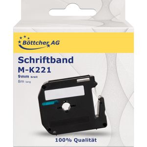 Produktbild für Schriftband Böttcher-AG für Brother M-K221, 9mm