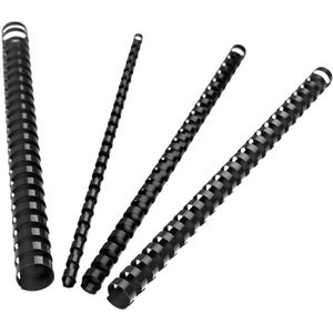 Produktbild für Plastikbinderücken Renz schwarz, für A4