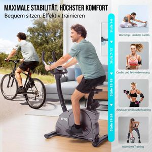 Produktbild für Ergometer Christopeit ET 6, 12 kg Schwungmasse, Upright-Bike