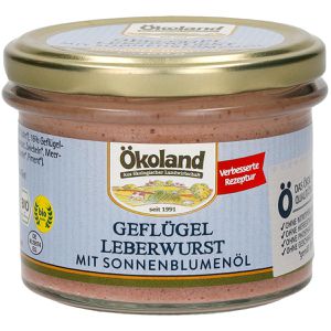 Wurstkonserve Ökoland Geflügel Leberwurst, BIO