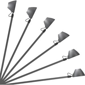 Produktbild für Schreibtischlampe Waldmann Lucio, schwarz, LED, dimmbar