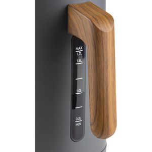 Produktbild für Wasserkocher Domo Wood You DO9268WK, grau