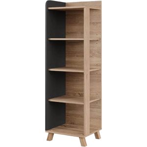 Produktbild für Badregal Vicco Karen, aus Holz, anthrazit / sonoma eiche