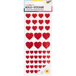 Produktbild für Sticker Folia 17101 Holo-Sticker Hearts