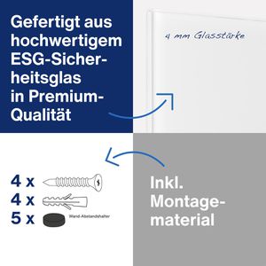 Produktbild für Glas-Magnettafel Magnetoplan 13402000, Design-Glasboard