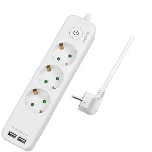 Produktbild für Steckdosenleiste LogiLink LPS248U, 1,5m Kabel