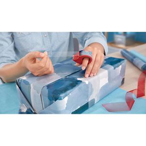Produktbild für Klebebandabroller Tesa 57859 Mini, rot/blau