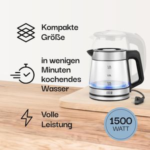 Produktbild für Wasserkocher LEBENLANG LBL2320, transparent