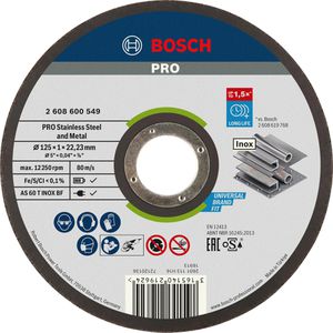 Trennscheibe Bosch PRO Stainless Steel and Metal, 22,23 mm