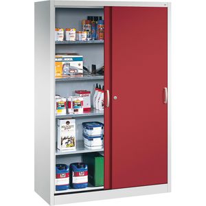 Produktbild für Werkzeugschrank CP-Möbel 2069-00, aus Metall, grau / rot