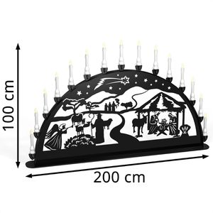 Produktbild für Schwibbogen XXL-Schwibbogen Geburt Jesus Christus, outdoor