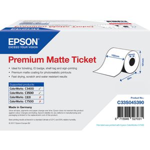 Produktbild für Epson-Etiketten Epson Premium Matte Ticket S045390