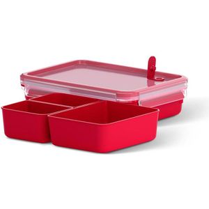 Produktbild für Mikrowellengeschirr Emsa Clip &amp; Micro, rot, aus Kunststoff