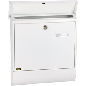 Produktbild für Briefkasten Burg-Wächter Vario Set, 86720, weiß, aus Stahl