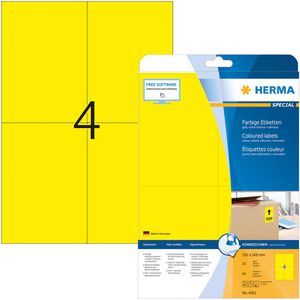 Universaletiketten Herma 4561, Special, gelb