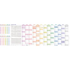 Produktbild für Urlaubsplaner Häfft 10026-0, Rainbow, Jahr 2026