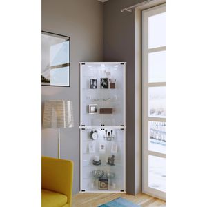 Produktbild für Glasvitrine VCM Eckvitrine Vecko Maxi, hängend