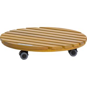 Produktbild für Pflanzenroller Lechuza Natural Wood 16783, für innen und außen