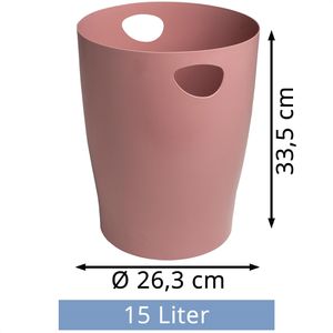Produktbild für Papierkorb Exacompta 45338D, ECOBIN Skandi, altrosa